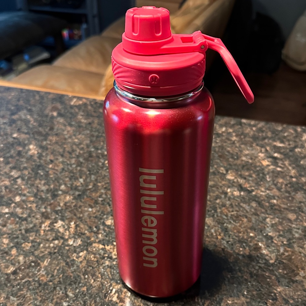 Lululemon Red Water Bottle 32oz